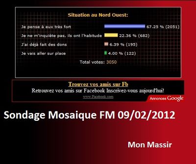 Mosaique Sondage 1